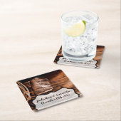 Drink Cowboy Boots Barn Wood Rustige graaf Kartonnen Onderzetters (Insitu)