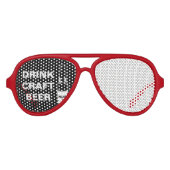 Drink Craft Beer Aviator Zonnebril (Voorkant)
