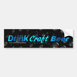 Drink Craft Beer - Blauw Bumpersticker