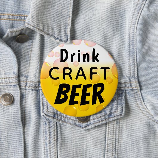 Drink Craft Beer Ronde Button 4,0 Cm (In situ)