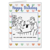 Drink Customer Tells Barmaid ze ziet er geweldig u (Voorkant)