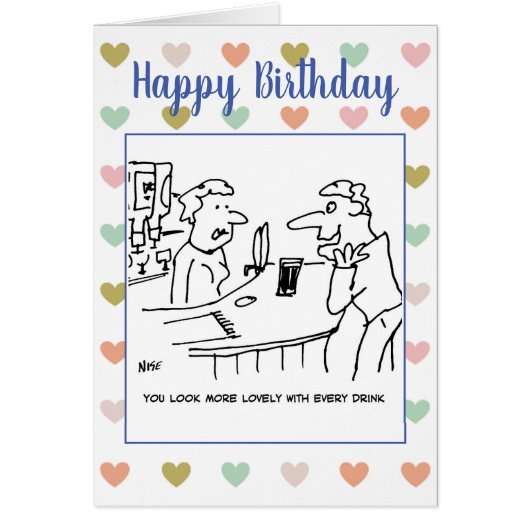 Drink Customer Tells Barmaid ze ziet er geweldig u (Voorkant)