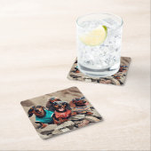 Drink Dachshunds Drink Coasters Kartonnen Onderzetters (Insitu)