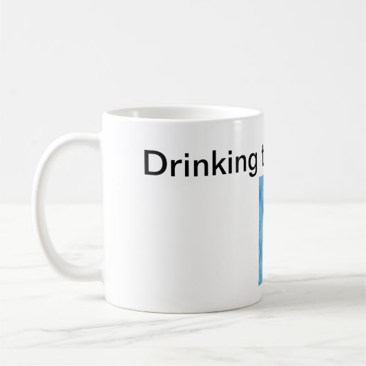 Drink dan Dinking Quote Koffiemok (Links)