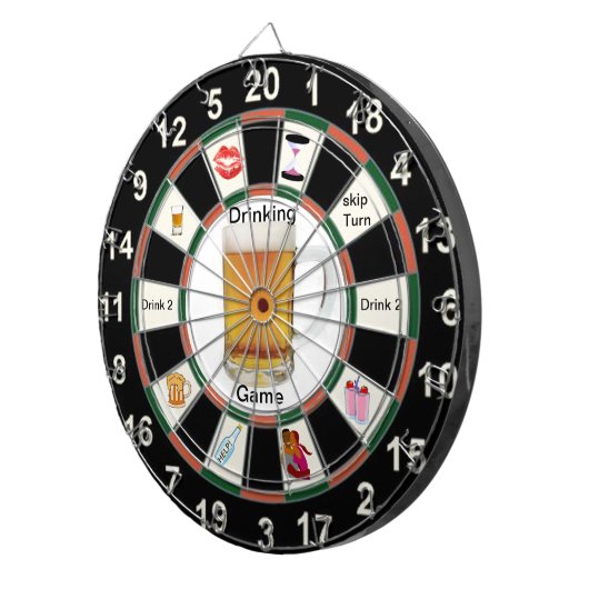 Drink Dart Board Game 5 Dartbord (Voorkant Rechts)