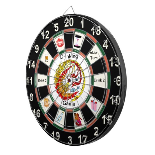 Drink Dart Board Game Dartbord (Voorkant Rechts)