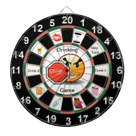 Drink Dart Board Game met happyface Dartbord