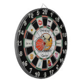 Drink Dart Board Game met happyface Dartbord (Voorkant Links)