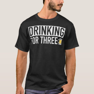 Drink de driemaandelijkse lijst van zwangerschappe t-shirt