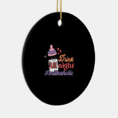 Drink de hele nacht keramisch ornament (Rechts)