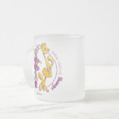 Drink de koffie, doe de dingen matglas koffiemok (Voorkant links)