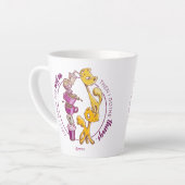 Drink de koffie, doe het ding latte mok (Linkerhoek)