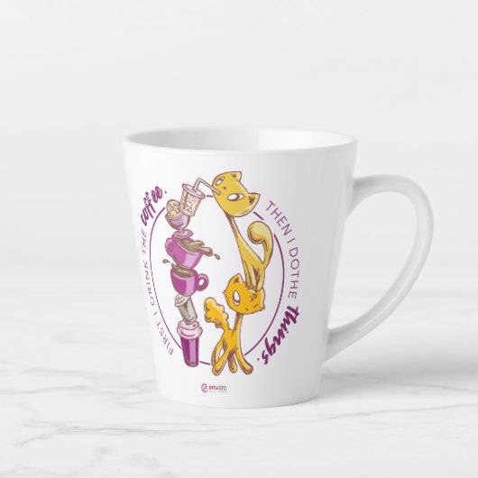 Drink de koffie, doe het ding latte mok (Rechts)