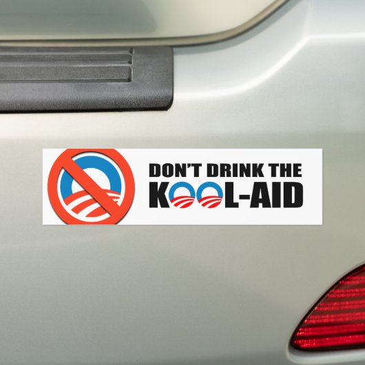 Drink DE KOOL-STEUN NIET Bumpersticker (Op auto)