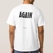 Drink de Kooset niet (met achterontwerp) T-shirt (Achterkant)