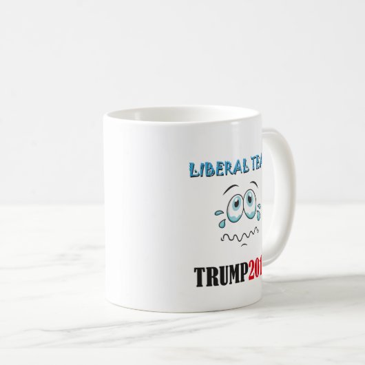 Drink de liberale tranen MOK! TRUMP2016 Koffiemok (Voorkant rechts)
