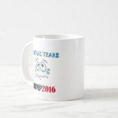 Drink de liberale tranen MOK! TRUMP2016 Koffiemok (Voorkant links)