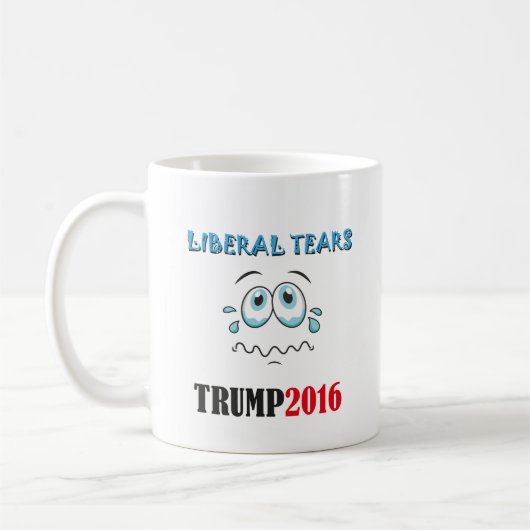 Drink de liberale tranen MOK! TRUMP2016 Koffiemok (Links)