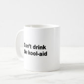 Drink de wolhulp niet koffiemok (Voorkant links)
