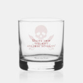 "Drink Deep, Sail Fast" Drinkware Whiskeyglas Whisky Glas (Achterkant)