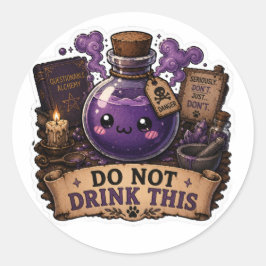 Drink Deze Grappige Fantasiebrouwsel Sticker Niet
