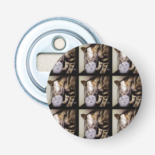 Drink dief Cat van Shirley Taylor Button Flesopener (Voorkant)