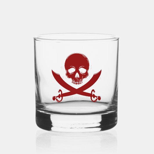 "Drink diep, zeil snel" Drinkware Whiskey Glass Whisky Glas (Voorkant)