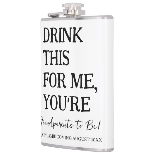 Drink dit voor mij, je bent grootouders om grappig heupfles (Links)