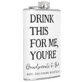 Drink dit voor mij, je bent grootouders om grappig heupfles (Rechts)