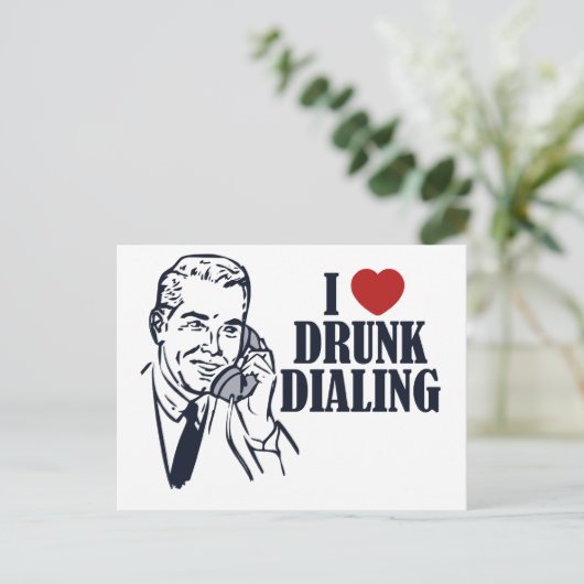 Drink draaien briefkaart (Staand voorkant)