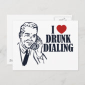 Drink draaien briefkaart (Voorkant / Achterkant)