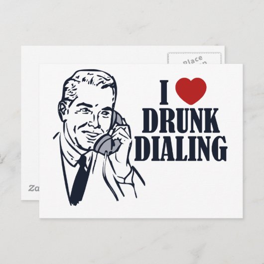 Drink draaien briefkaart (Voorkant / Achterkant)