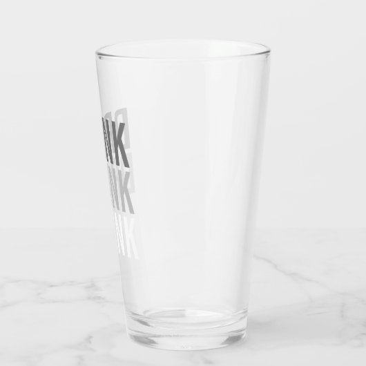 Drink Drank dronken | Grappig Glas (Links)