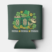 Drink Drank Drunk Funny St Patrick's Day Beer Blikjeskoeler (Achterkant)