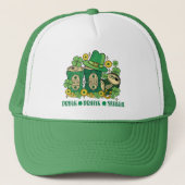Drink Drank Drunk Funny St Patrick's Day Beer Trucker Pet (Voorkant)