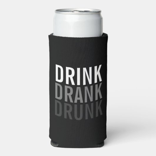 Drink Drank gedronken | Grappige Can Cooler (Seltzer Voorkant)