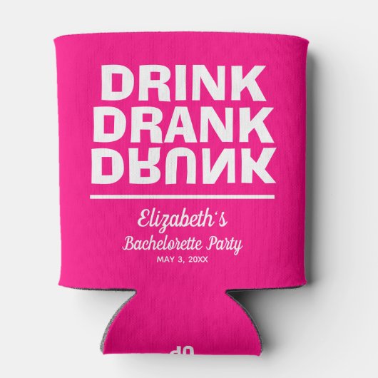 Drink Drink Drink Bachelorette Party Blikjeskoeler (Achterkant)