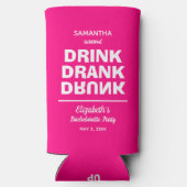 Drink Drink Drink Bachelorette Party Seltzer Blikjeskoeler (Achterkant)