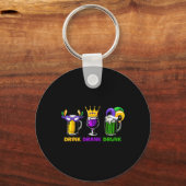 Drink Drink Drink Beer Tails Mannen Vrouwen Outfit Sleutelhanger (Voorkant)