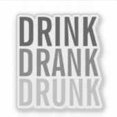 drink Drink Drink | Financiering Sticker (Voorkant)