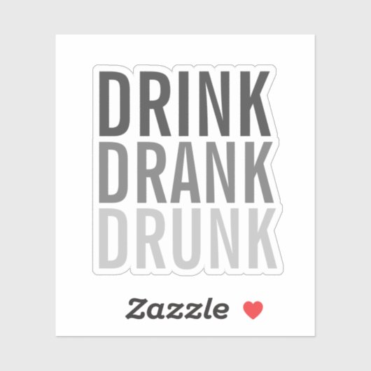 drink Drink Drink | Financiering Sticker (Vel)