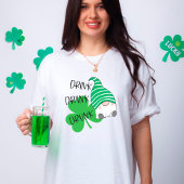 Drink Drink Drink Gnome Clover St. Patrick's Day T-shirt