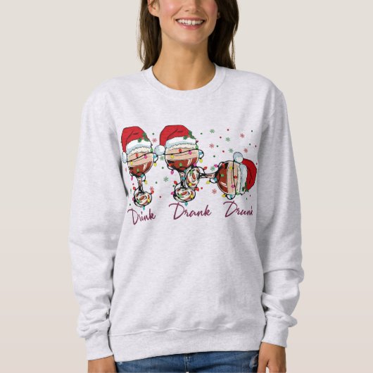Drink Drink Drink kerstfeest Trui (Voorkant)
