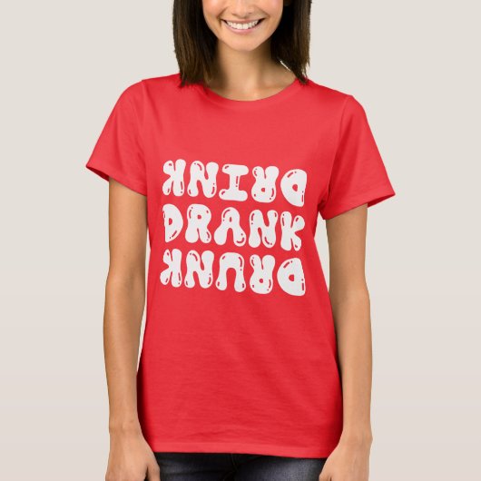 Drink Drink Drink Shirt | Kerstfeest (Voorkant)