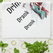 Drink, Drink, Drink Theedoek (Gevouwen)