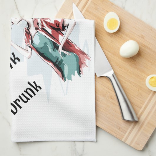 Drink, Drink, Drink Theedoek (Quarter Fold)