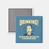 Drink: Drink kippen met dipbeerdraad Magneet (Voorkant / Achterkant)