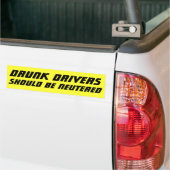 Drink drivers dienen te zijn voorzien van NEUTERED Bumpersticker (Op Truck)
