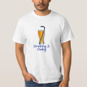Drink & Duikend T-shirt (Voorkant)