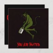 Drink duivel ~ Uitnodigingen (Voorkant / Achterkant)